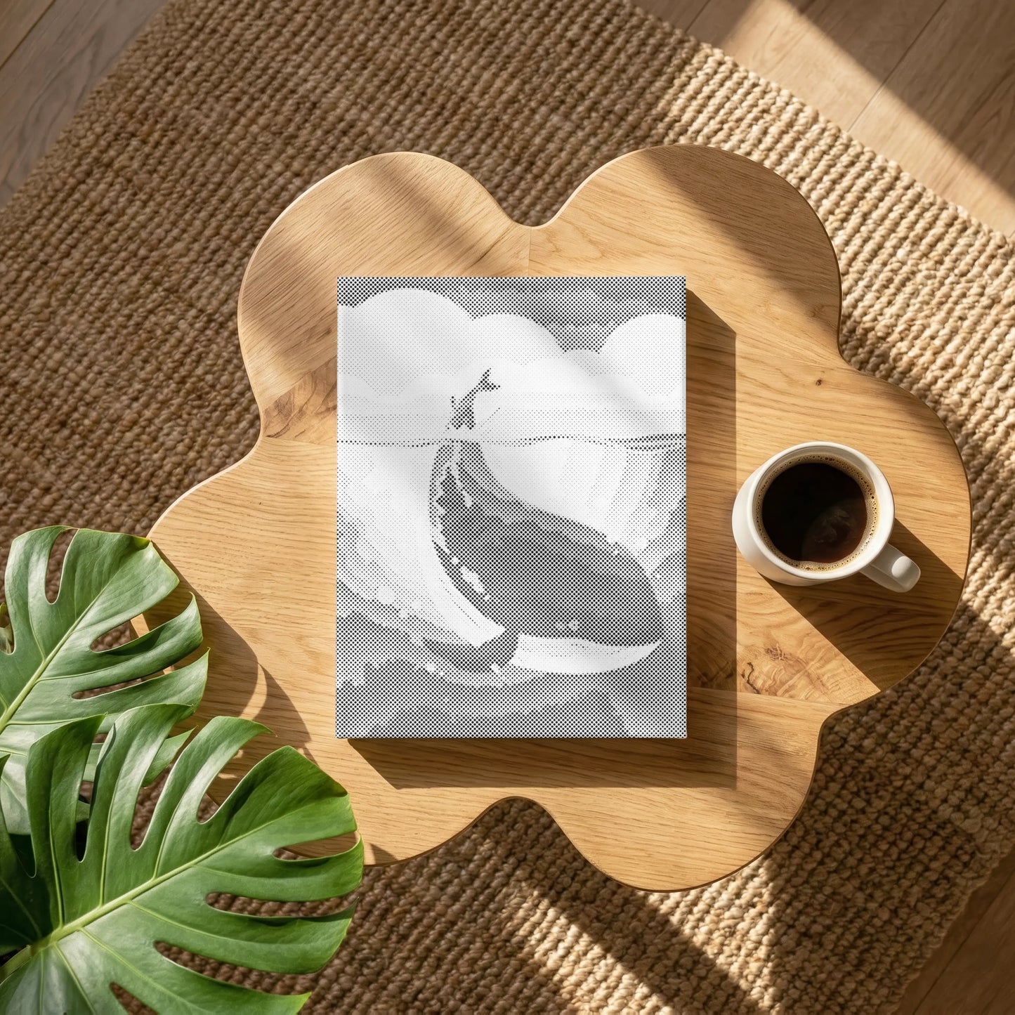 Springende Walvis Oceaan | Stip Schilderen Kit