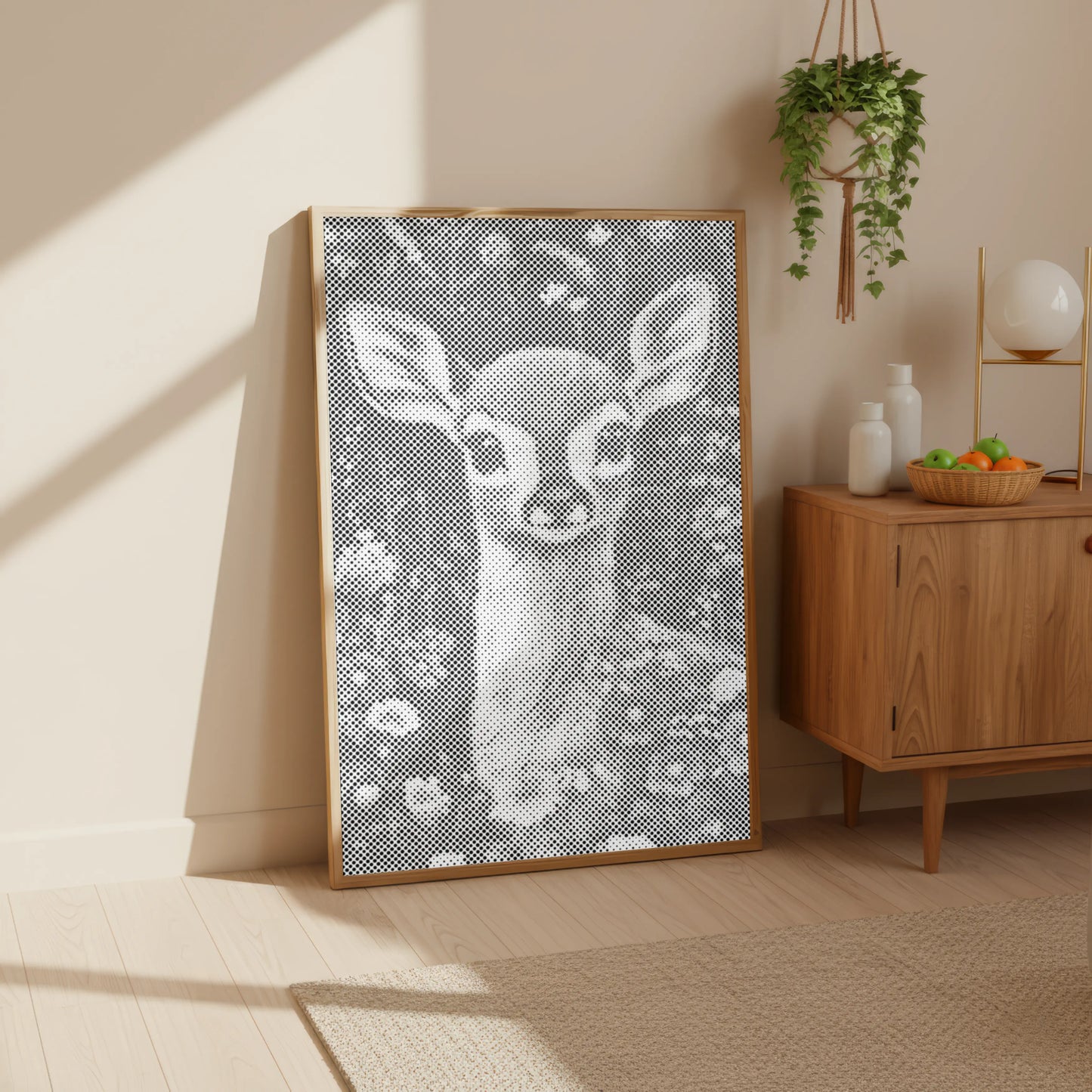 Stil Weide Reekalf | Stippelschilderij Kit