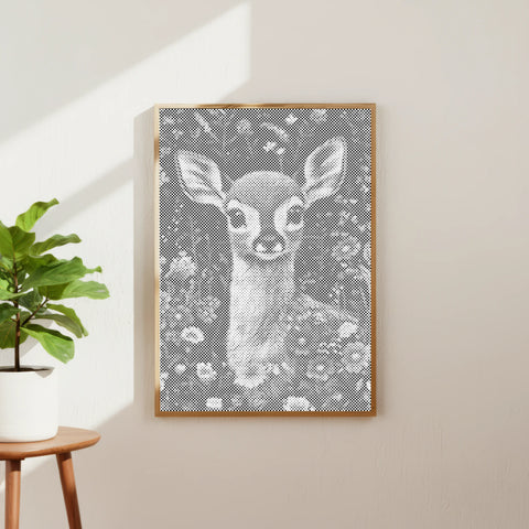 Stil Weide Reekalf | Stippelschilderij Kit