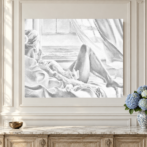 De stille horizon | Stippelschilderen