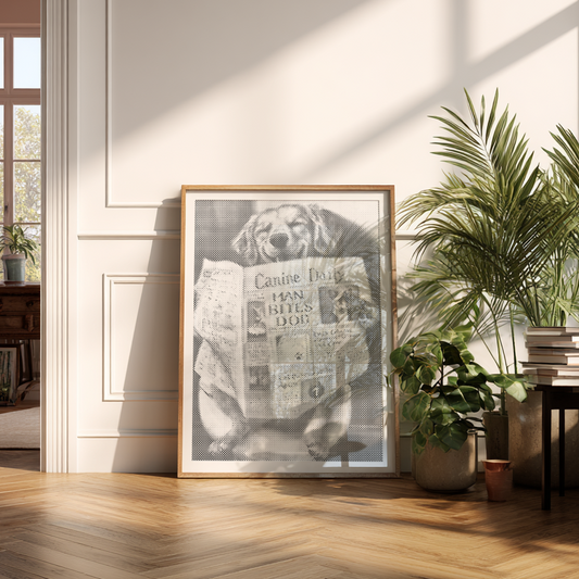 Dog on the Toilet Dot Painting Kit