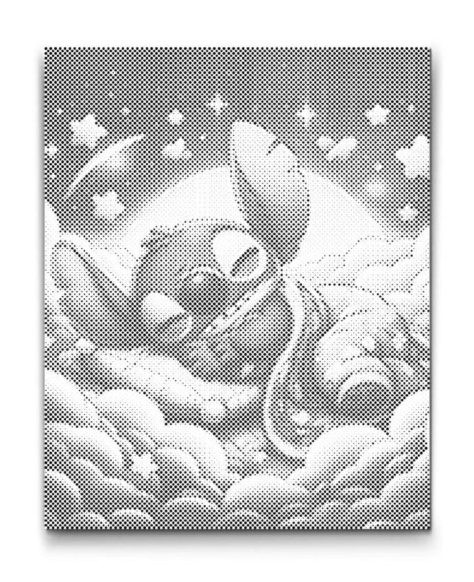 Stitch™ schlafend auf Wolken – lizenziertes Dot Painting