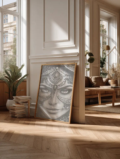 Arabische vrouw met juwelenmasker | Stippelschilderijenset