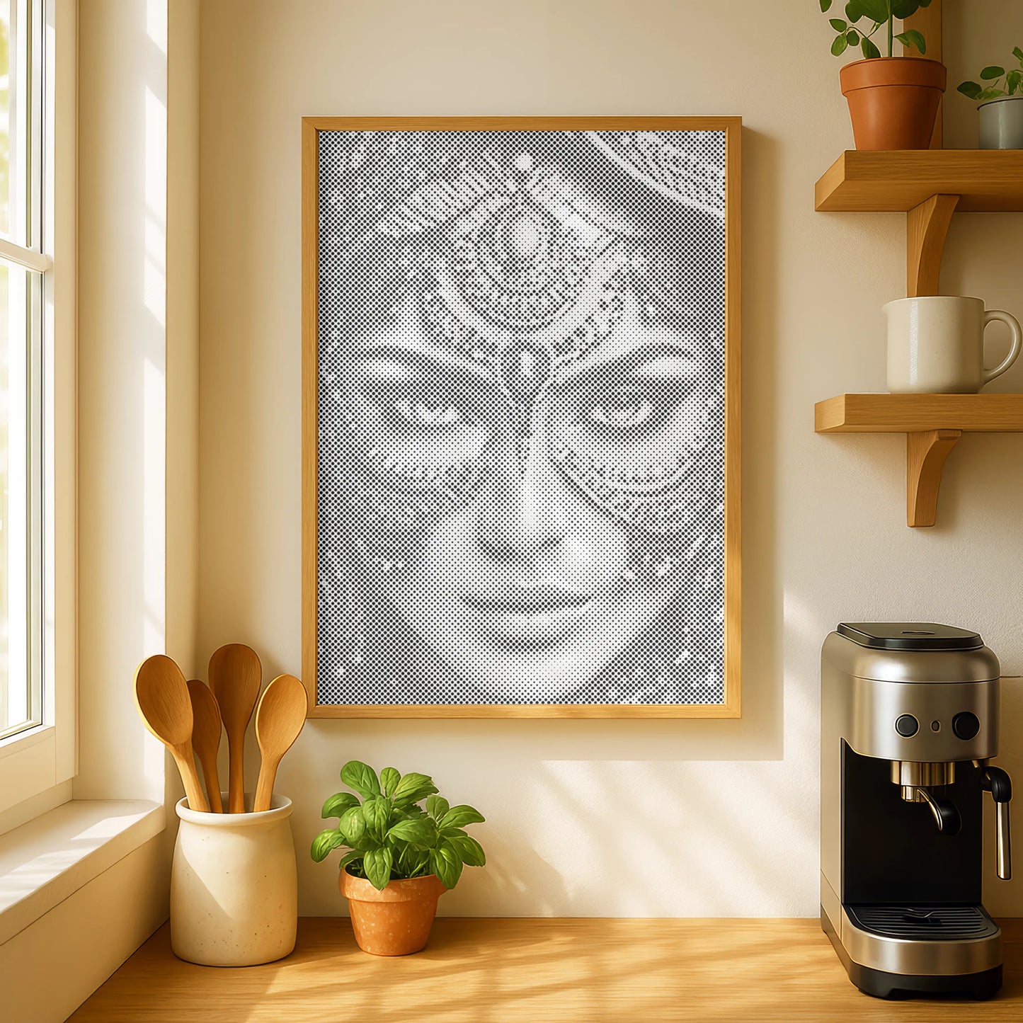 Arabische vrouw met juwelenmasker | Stippelschilderijenset
