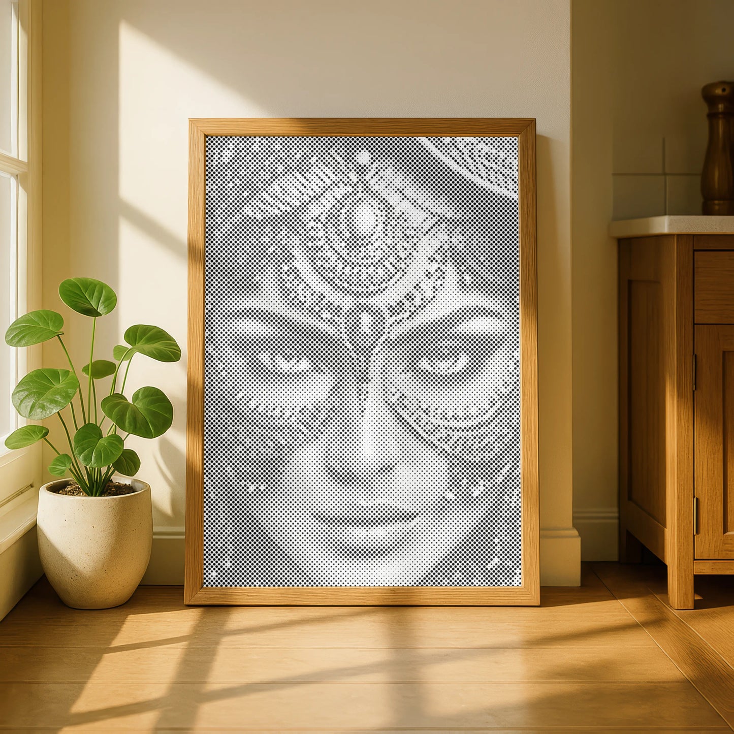 Arabische vrouw met juwelenmasker | Stippelschilderijenset