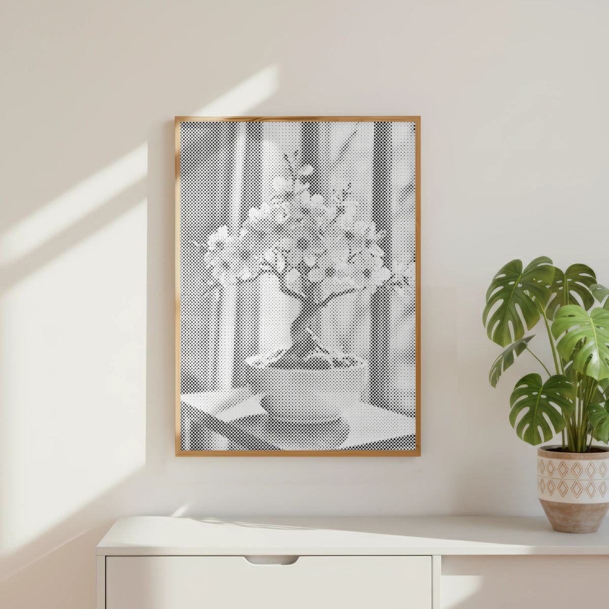 Bonsai Rust | Stippen Schilderen Kit als afgewerkt stippelschilderij kunstwerk