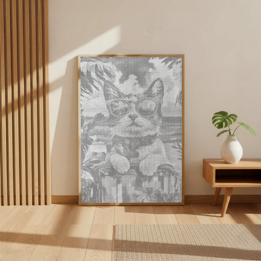 Kat op Vakantie | Stippenschilderij-set