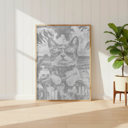 Kat op Vakantie | Stippenschilderij-set