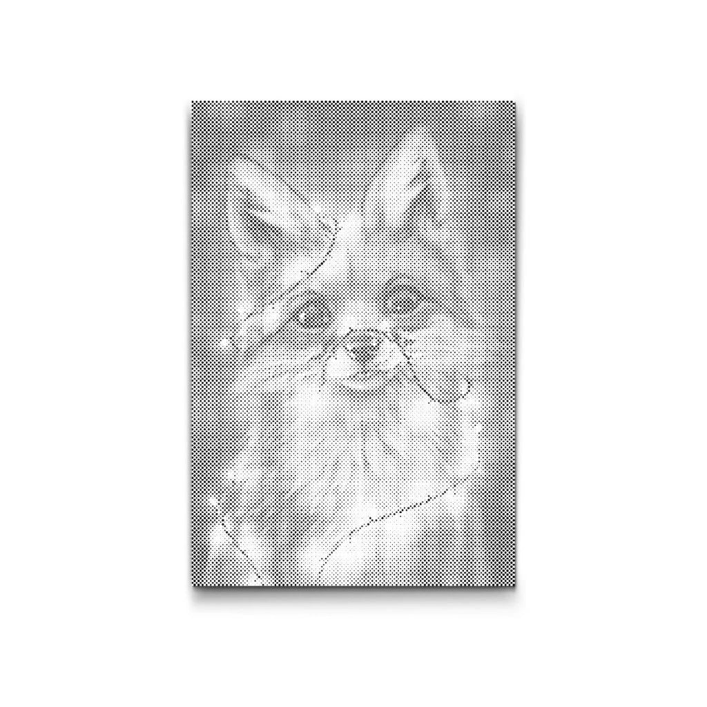 Magic Fox | Dot Painting Kit als afgewerkt stippelschilderij kunstwerk