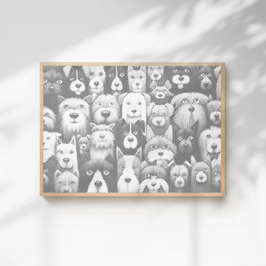 Dogs, Dogs, Dogs Dot Painting Kit 