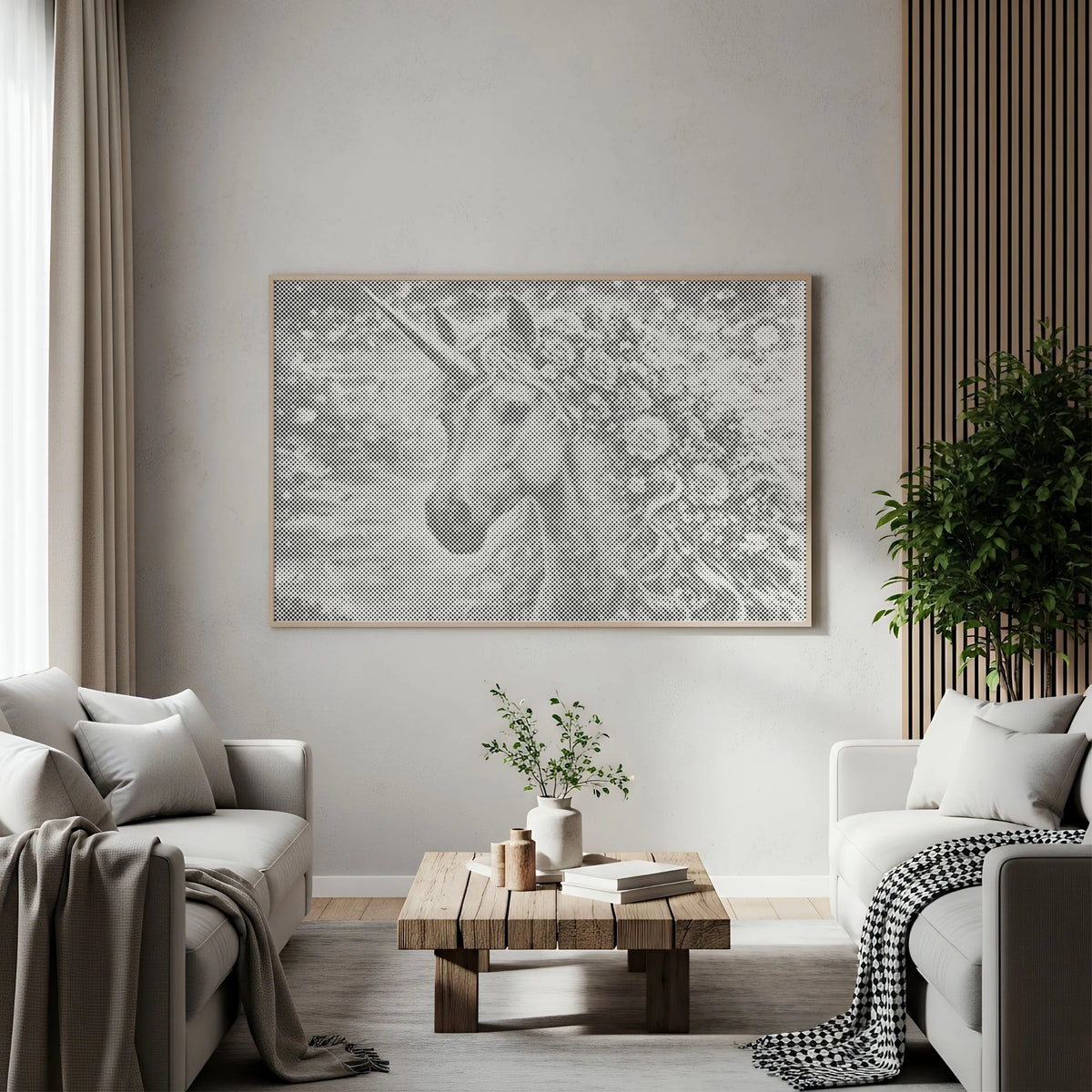 Bloemen Eenhoorn | Stippen Schilderset als afgewerkt stippelschilderij kunstwerk