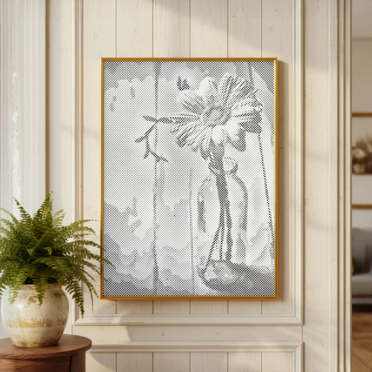Bloem in Glas | Stippen Schilderen Pakket
