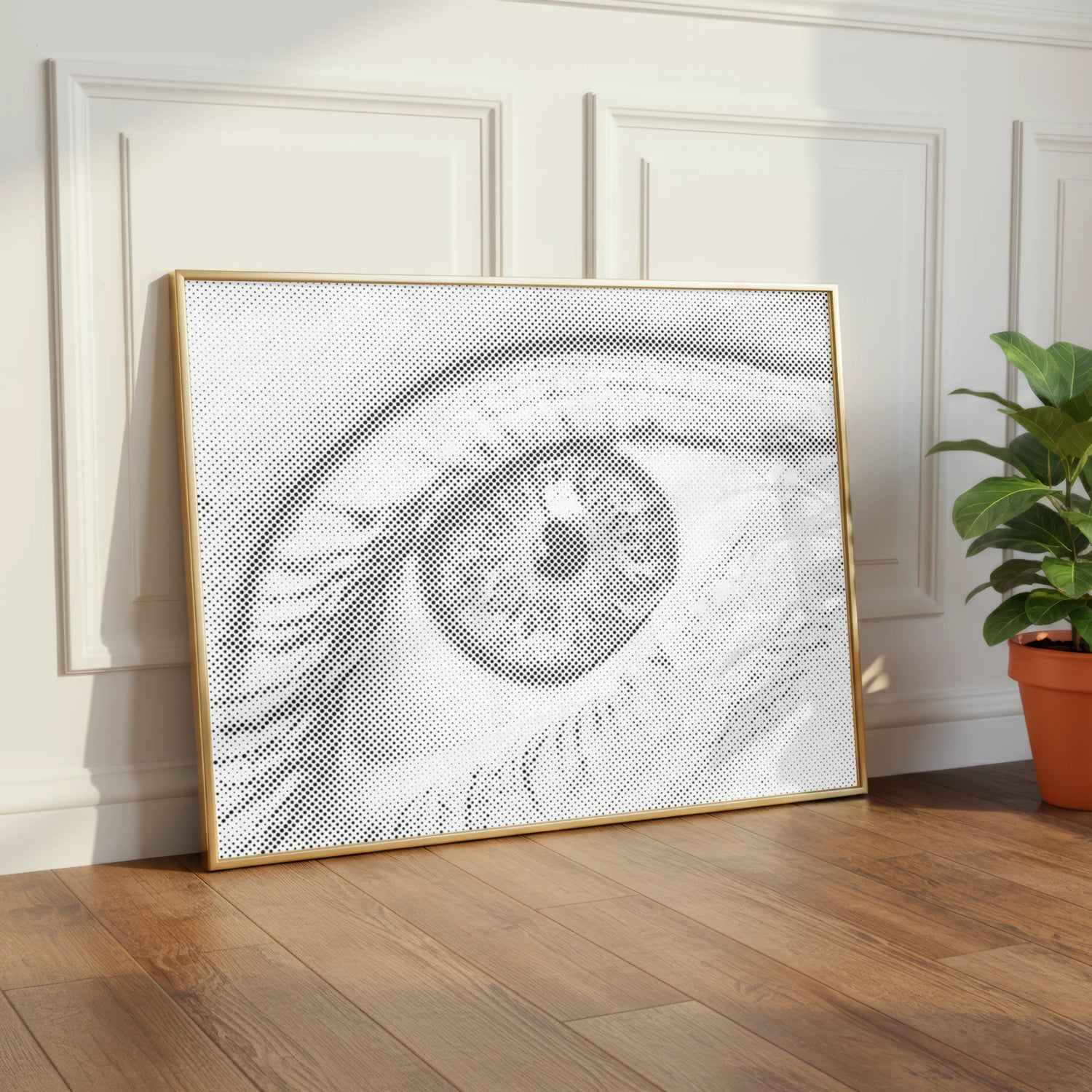 Human Eye Dot Painting Kit scandi wall art