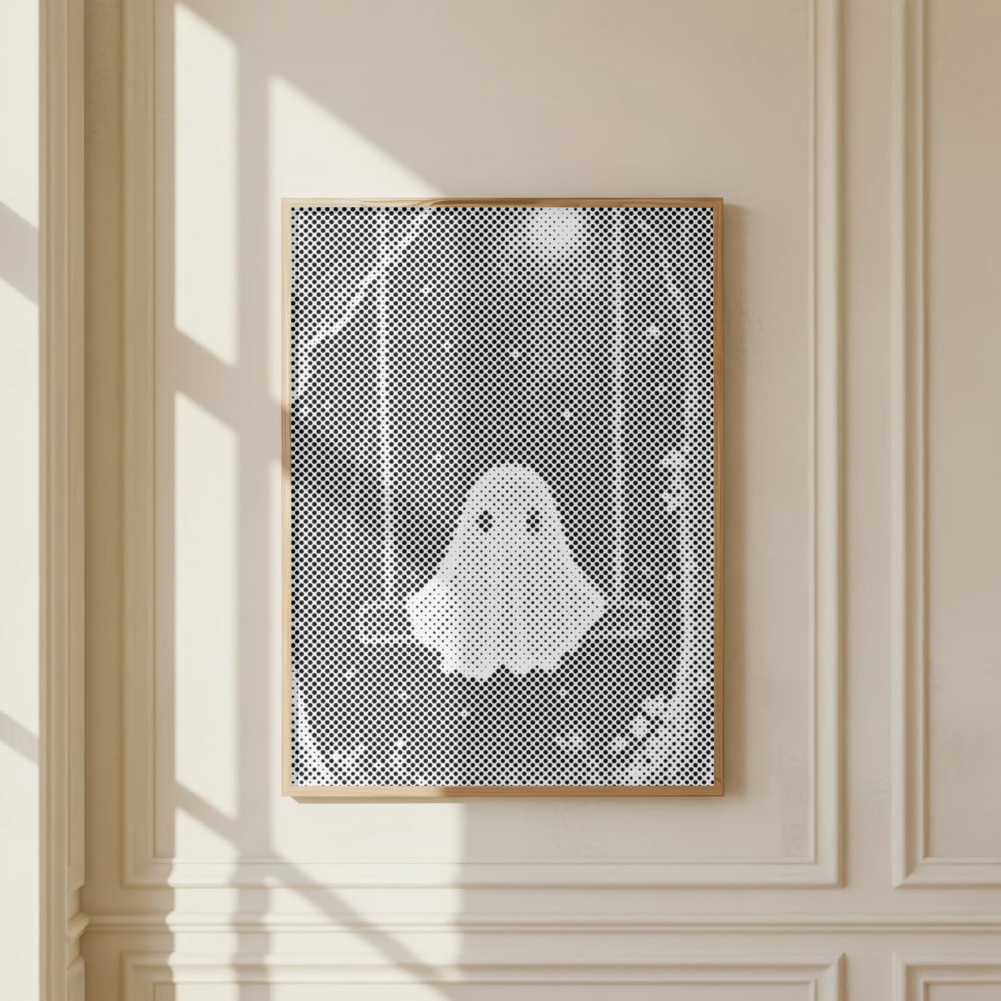 Klein Spookje op een Schommel | Dot Painting Kit