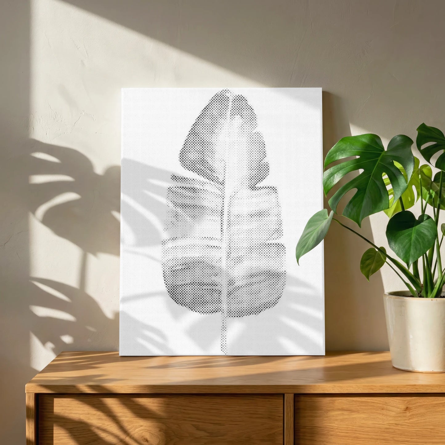 Minimalistische Banaan | Stip Schilderen Kit