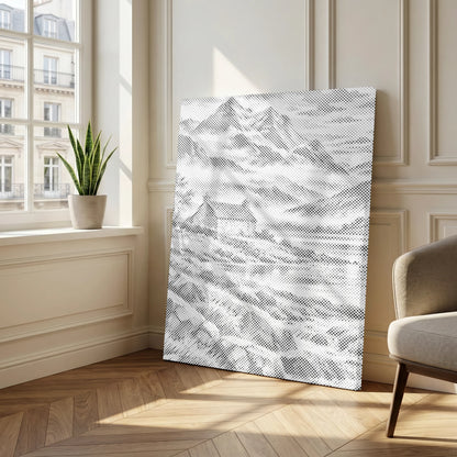 Bergrust | Stippelschilderij