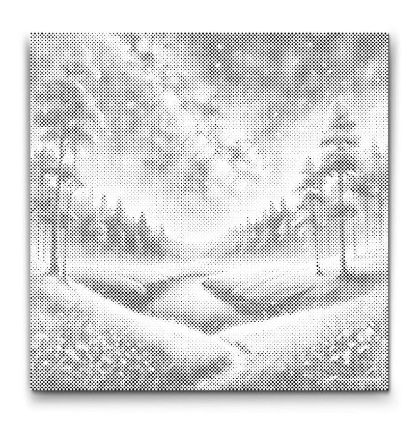 Dot Painting Nachtlandschaft – Punktmalerei Motiv mit nächtlicher Landschaft & Sternenhimmel