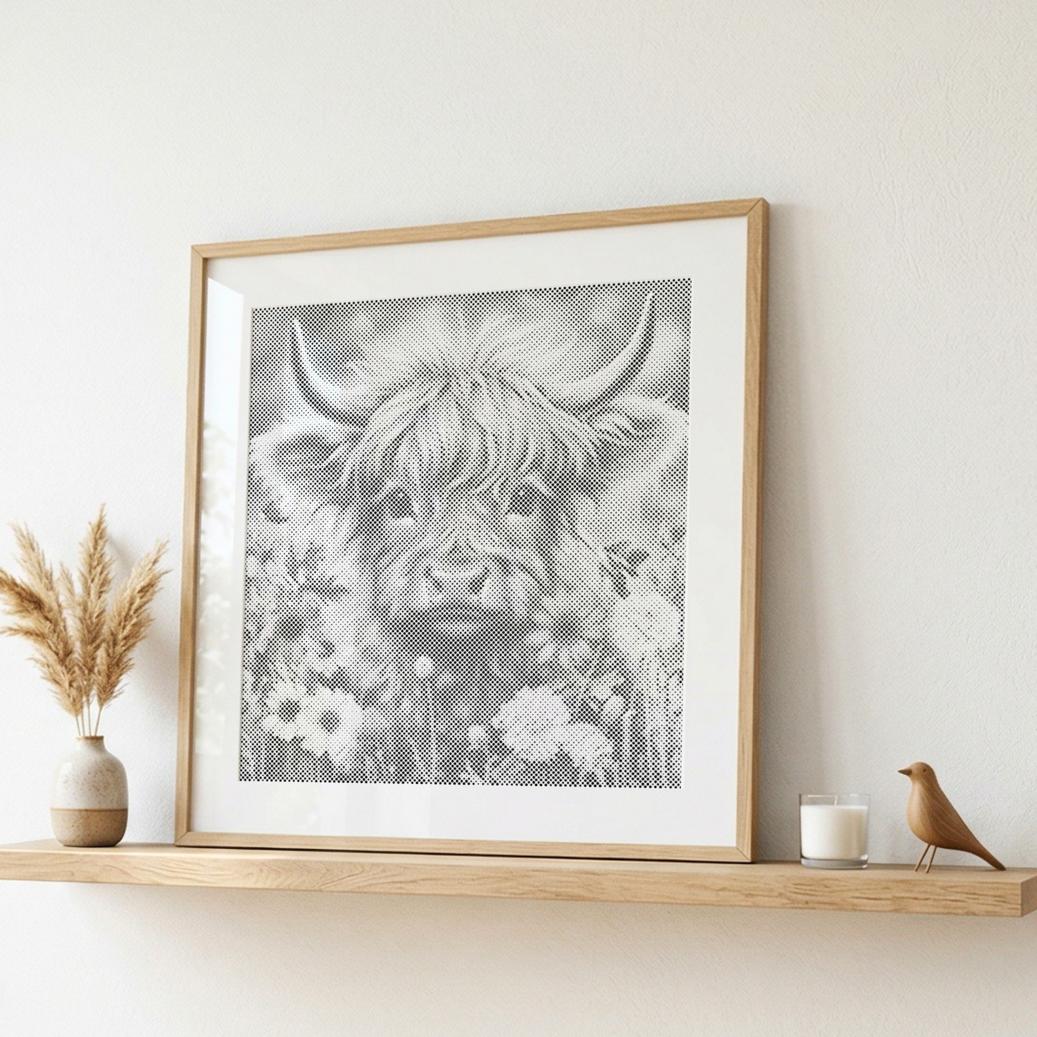 highland cow dot painting kit