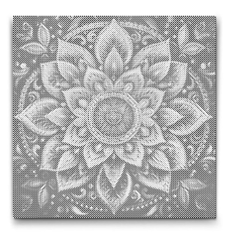 Moderne Mandala Muurkunst | Stippelschilderij Kit als afgewerkt stippelschilderij kunstwerk