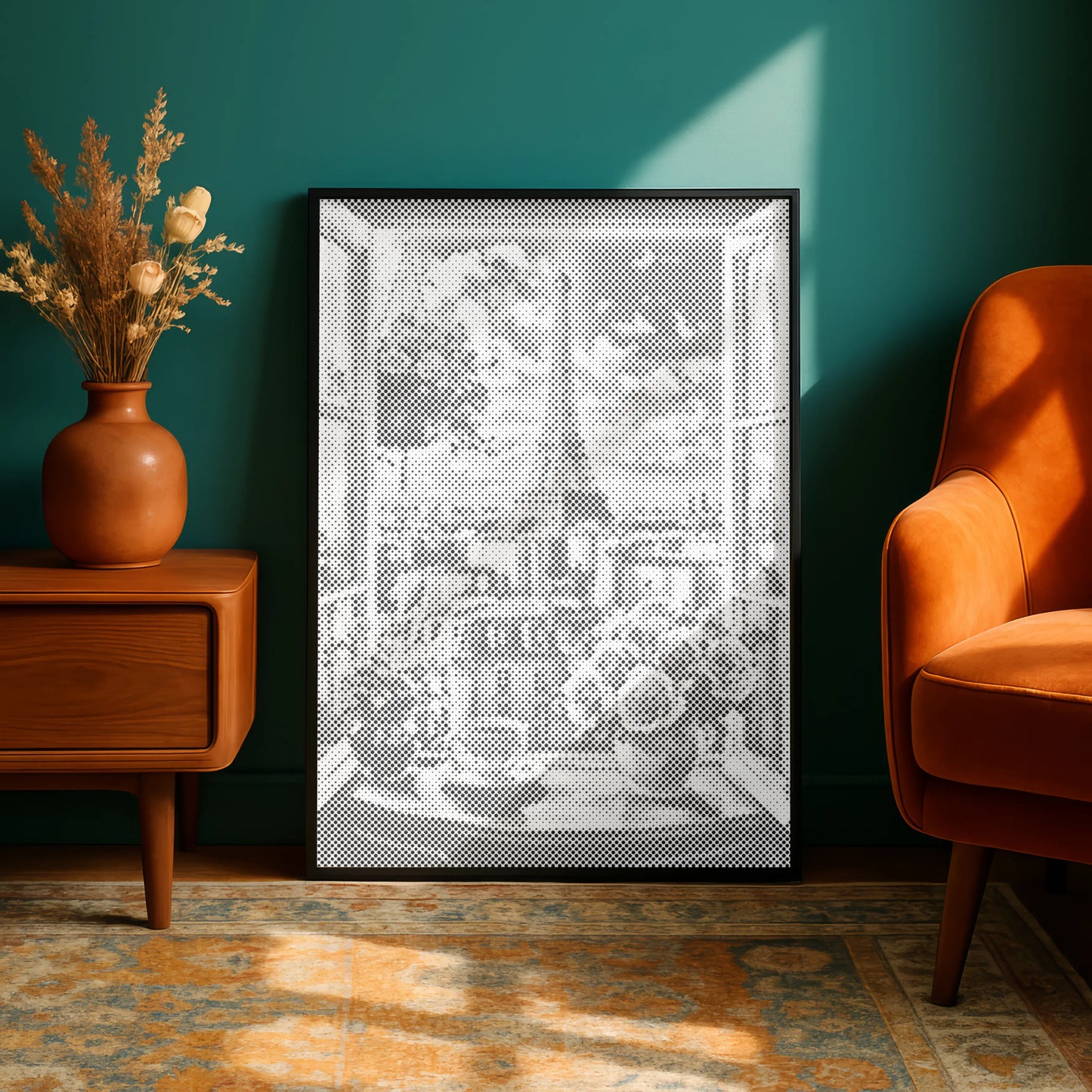 Parijs Raamzicht met Eiffeltoren | Dot Painting Kit