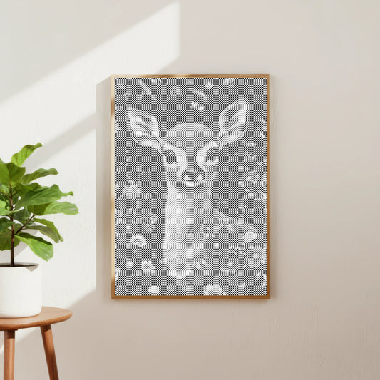 Stil Weide Reekalf | Stippelschilderij Kit