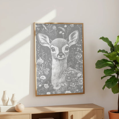 Stil Weide Reekalf | Stippelschilderij Kit