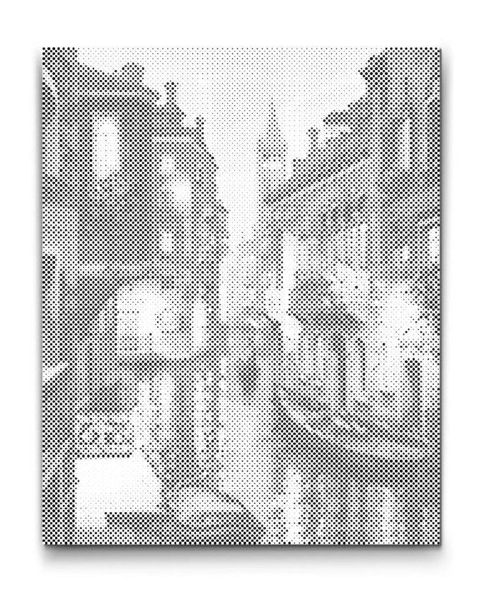 Venetië bij Nacht | Stipkunst Knutselpakket als afgewerkt stippelschilderij kunstwerk