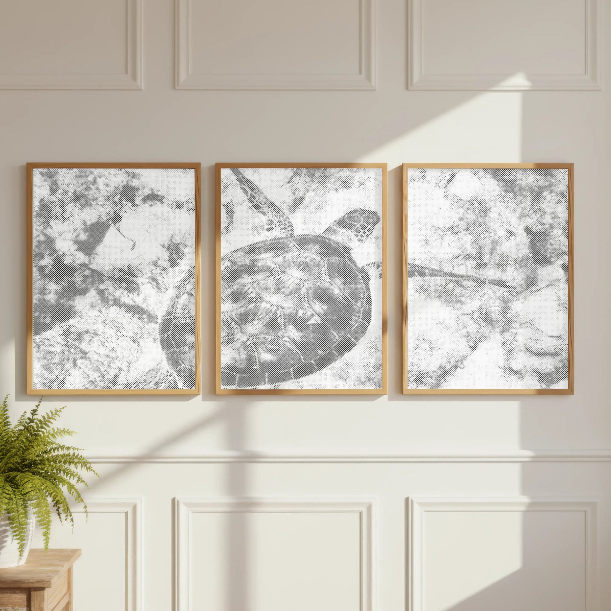 Sea Turtle Ocean | Multi Panel Dot Painting 