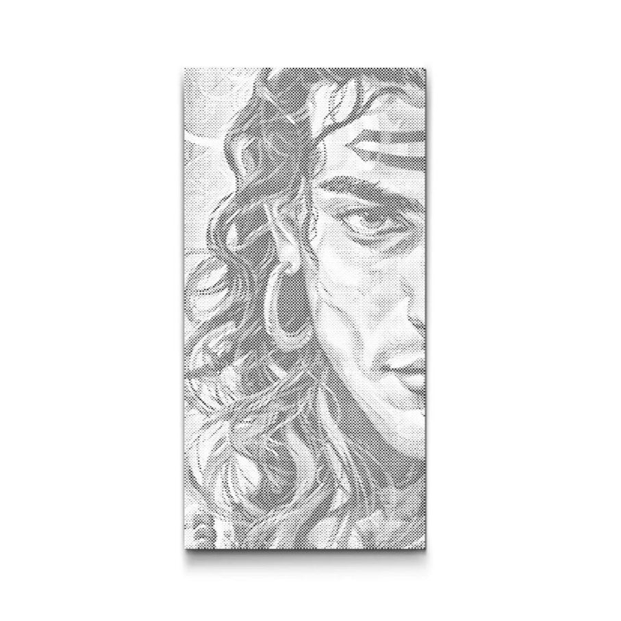 Dot Painting Shiva – Punktmalerei Motiv mit Darstellung des hinduistischen Gottes Shiva