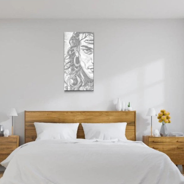 Dot Painting Shiva – Punktmalerei Motiv mit Darstellung des hinduistischen Gottes Shiva