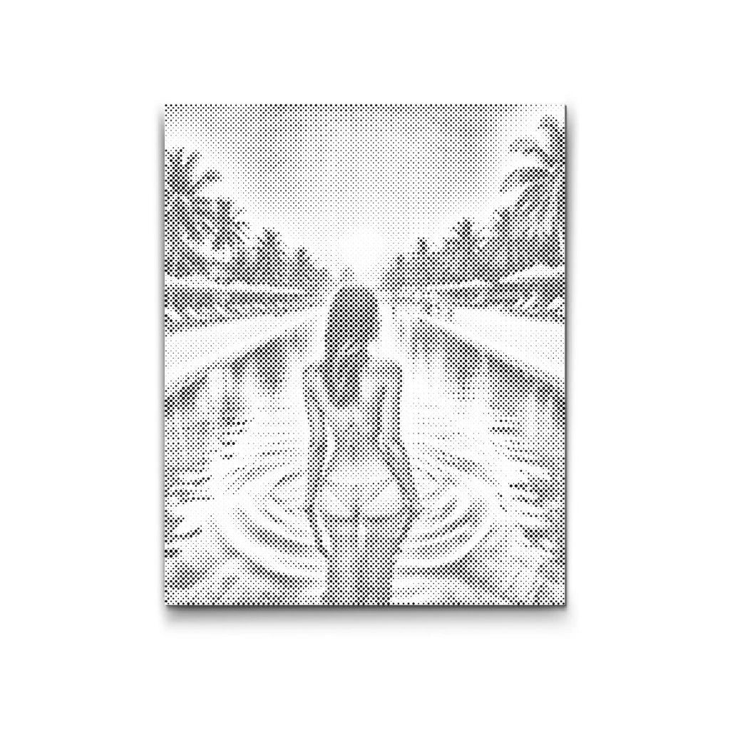 Dot Painting Sommerferien – Punktmalerei Motiv mit Strand, Sonne und Sommerstimmung