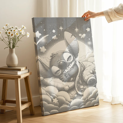 Stitch Slapend op Wolken | Dot Painting Kit
