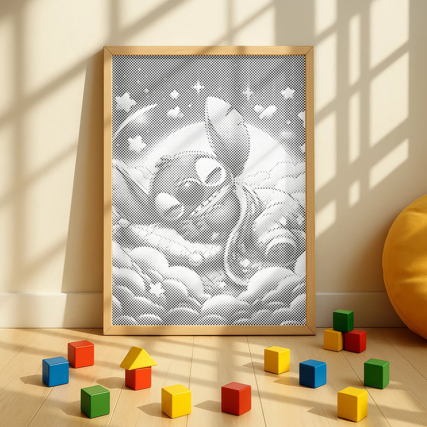 Stitch Slapend op Wolken | Dot Painting Kit