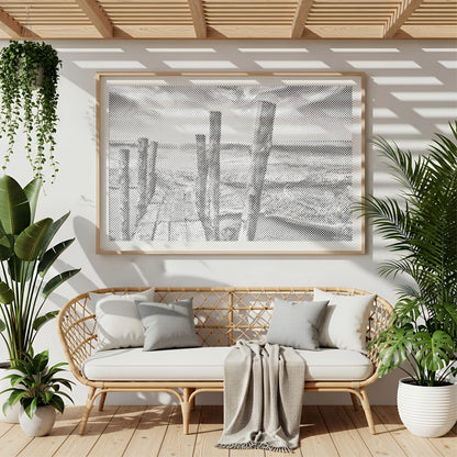 Zonsondergang op het Strand | Stolper techniek (dot painting) kit