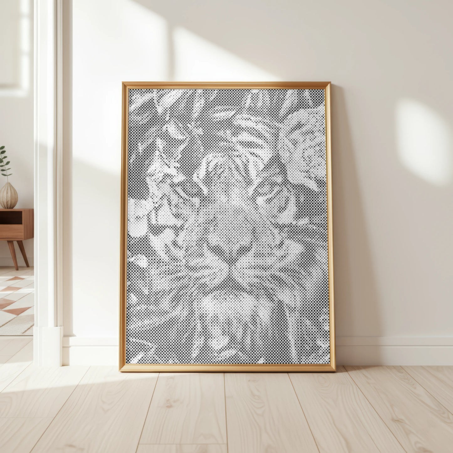 Tijger in de jungle | Stippenschilderijpakket