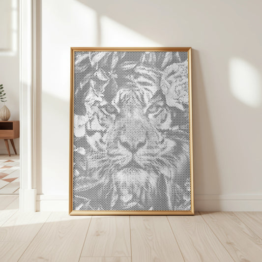 Tijger in de jungle | Stippenschilderijpakket