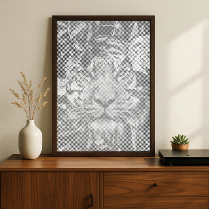Tijger in de jungle | Stippenschilderijpakket