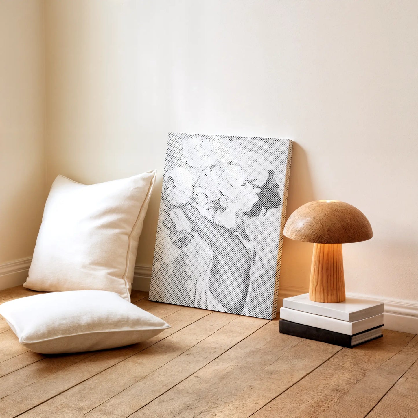 Vrouw met Bloemenkroon | Stip Schilderen Kit