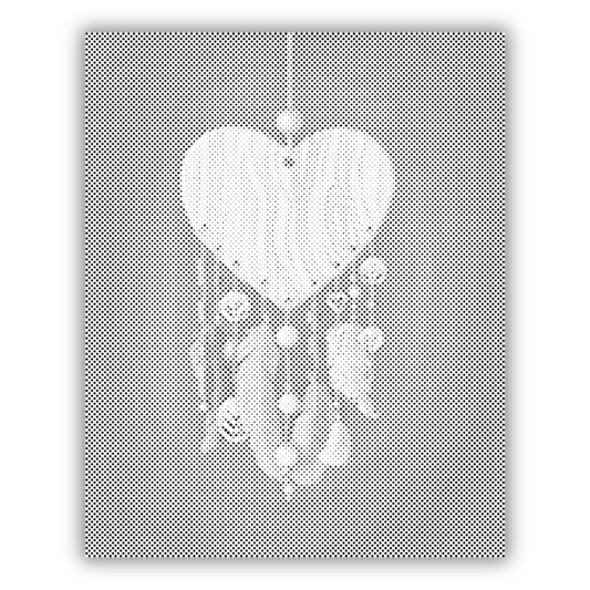 Herzförmiger Traumfänger Dot Painting Set