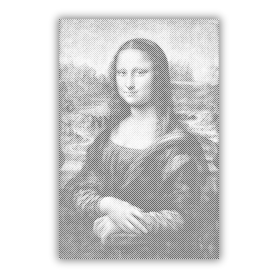 Mona Lisa door Leonardo da Vinci | Stippenschilderij-kit als afgewerkt stippelschilderij kunstwerk