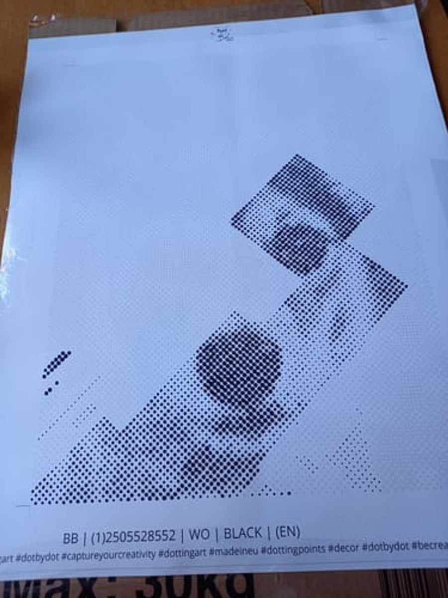 Klantbeoordeling: Plezier en spanning bij het dot painting project vanaf de eerste stip.