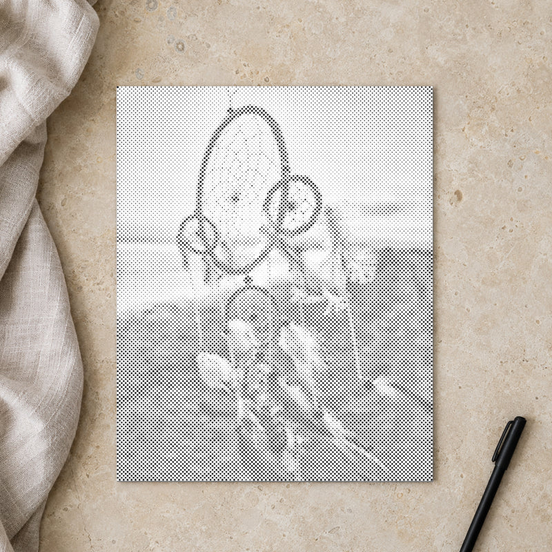 Dromenvanger in de Wind | Stippel Schilderen Kit als afgewerkt stippelschilderij kunstwerk