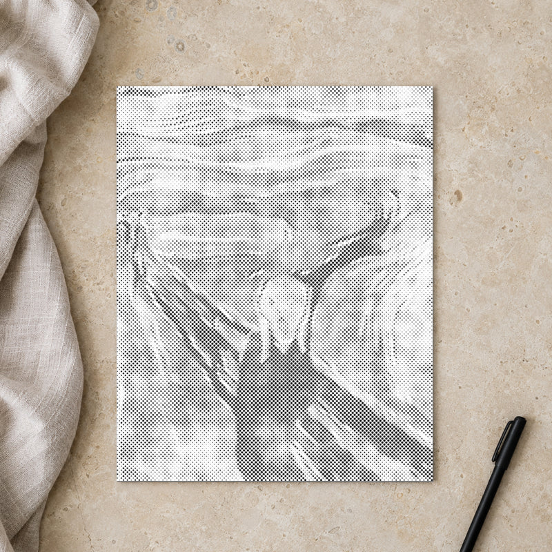 Edvard Munch De Schreeuw | Stippen Schilderen Kit als afgewerkt stippelschilderij kunstwerk