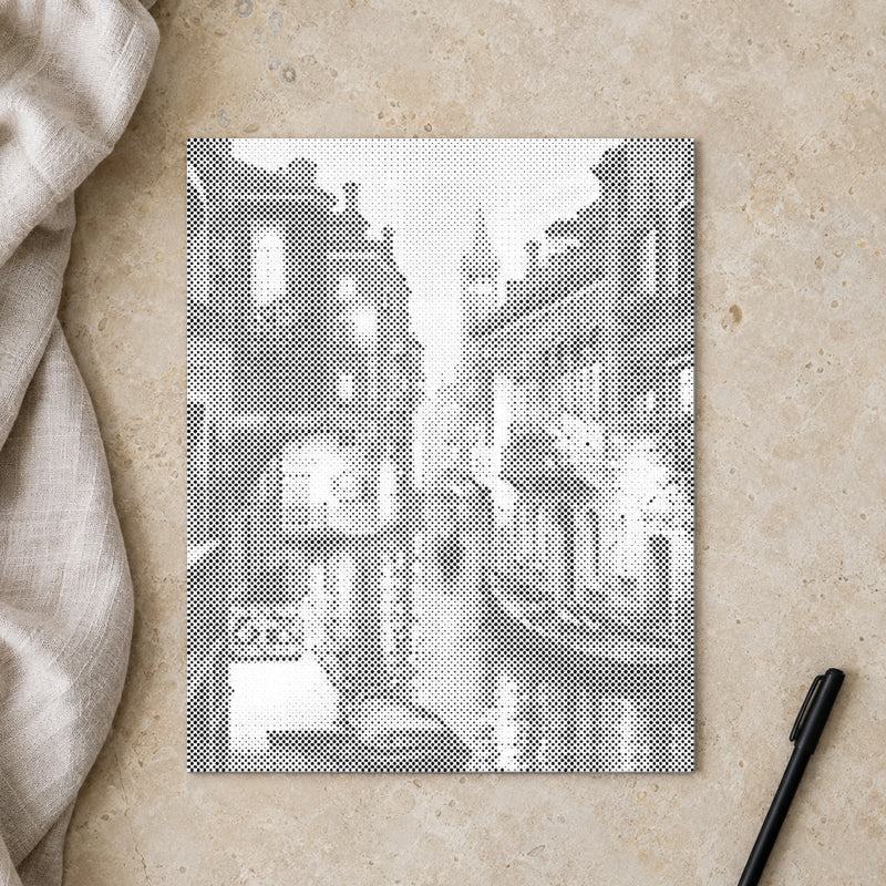 Venetië bij Nacht | Stipkunst Knutselpakket als afgewerkt stippelschilderij kunstwerk