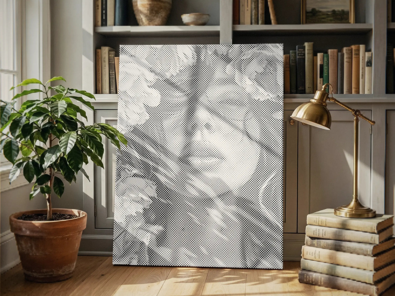 Paint By Dots premium schilderij op nummer in een rustig Scandinavisch interieur